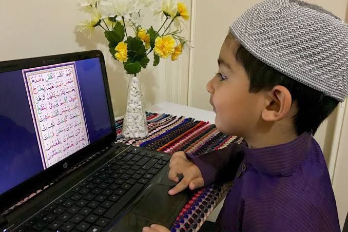 Kids learning Quran online